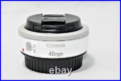 Near Mint-Canon EF 40mm f/2.8 STM Pancake Lens White