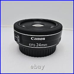 Near Mint Canon EF-S 24mm f/2.8 STM Lens Wide Angle From Japan