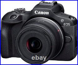 New Canon EOS R100 Mirrorless Camera with RF-S 18-45mm f/4.5-6.3 IS STM Lens