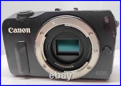 READ Canon EOS M 18.0MP Digital Camera Black with EF-M STM 18-55mm Lens from Japan