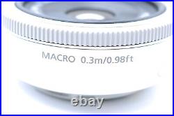Top Mint Canon EF 40mm F/2.8 STM White AF Lens for EOS EF Mount From Japan