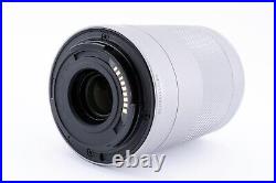 Top Mint No box Canon EF-M 55-200mm F4.5-6.3 IS STM Lens Silver withcap from Japan