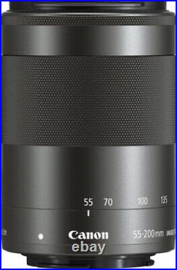 USED Canon EF-M 55-200mm f/4.5-6.3 IS STM Lens Silver