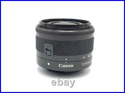 Used Canon Ef-M15-45Mm F3.5-6.3 Is Stm Graphite